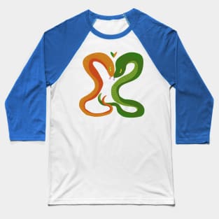 Snake Couple Baseball T-Shirt